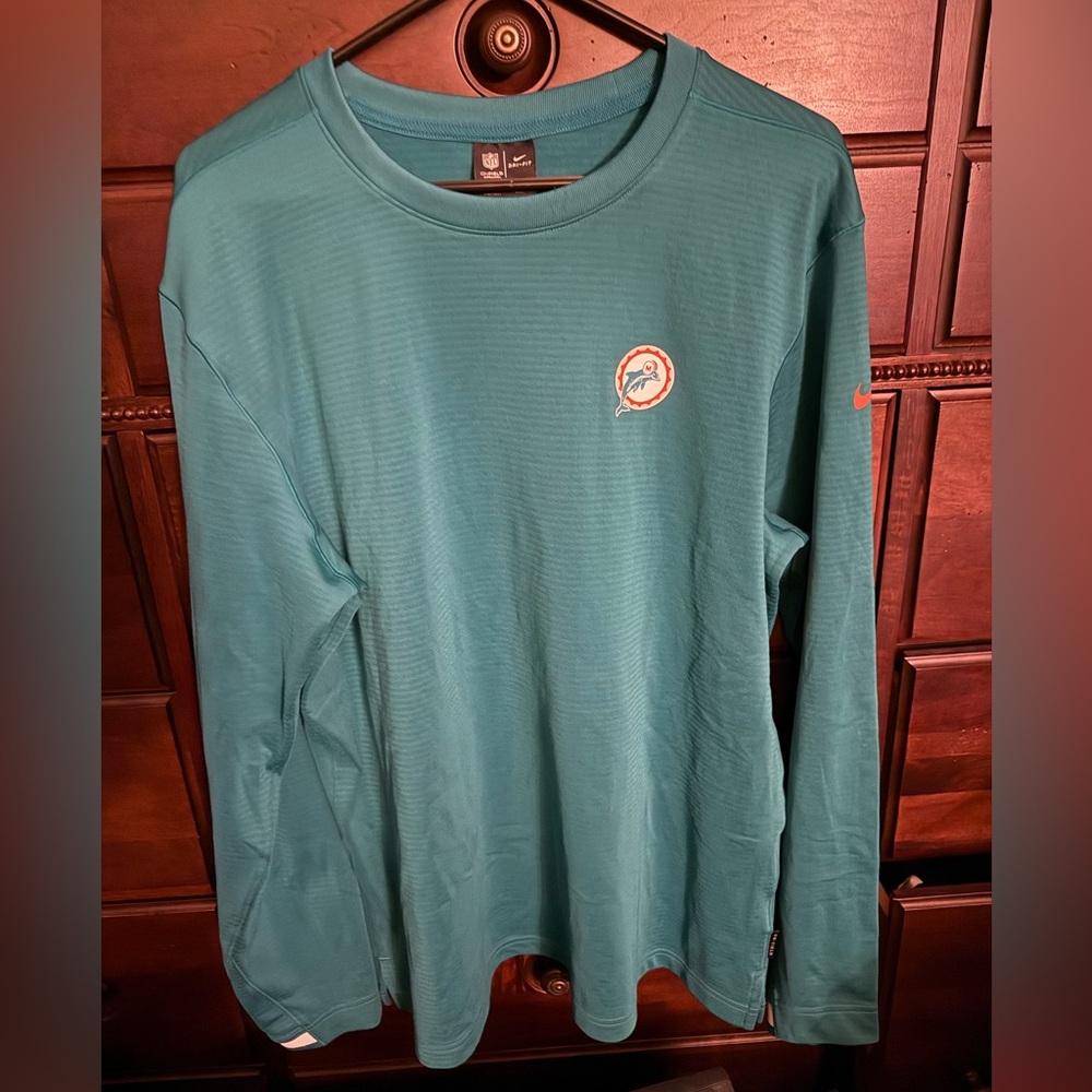 NFL Miami Dolphins Long Sleeve Crew Neck